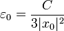 \varepsilon_0=\frac{C}{3|x_0|^2}