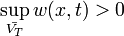 \sup_{\bar{V_T}}w(x,t)>0